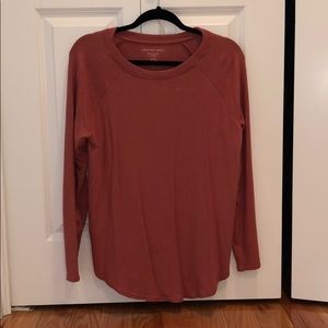 American Eagle Soft & Sexy Plush Long-Sleeve Shirt